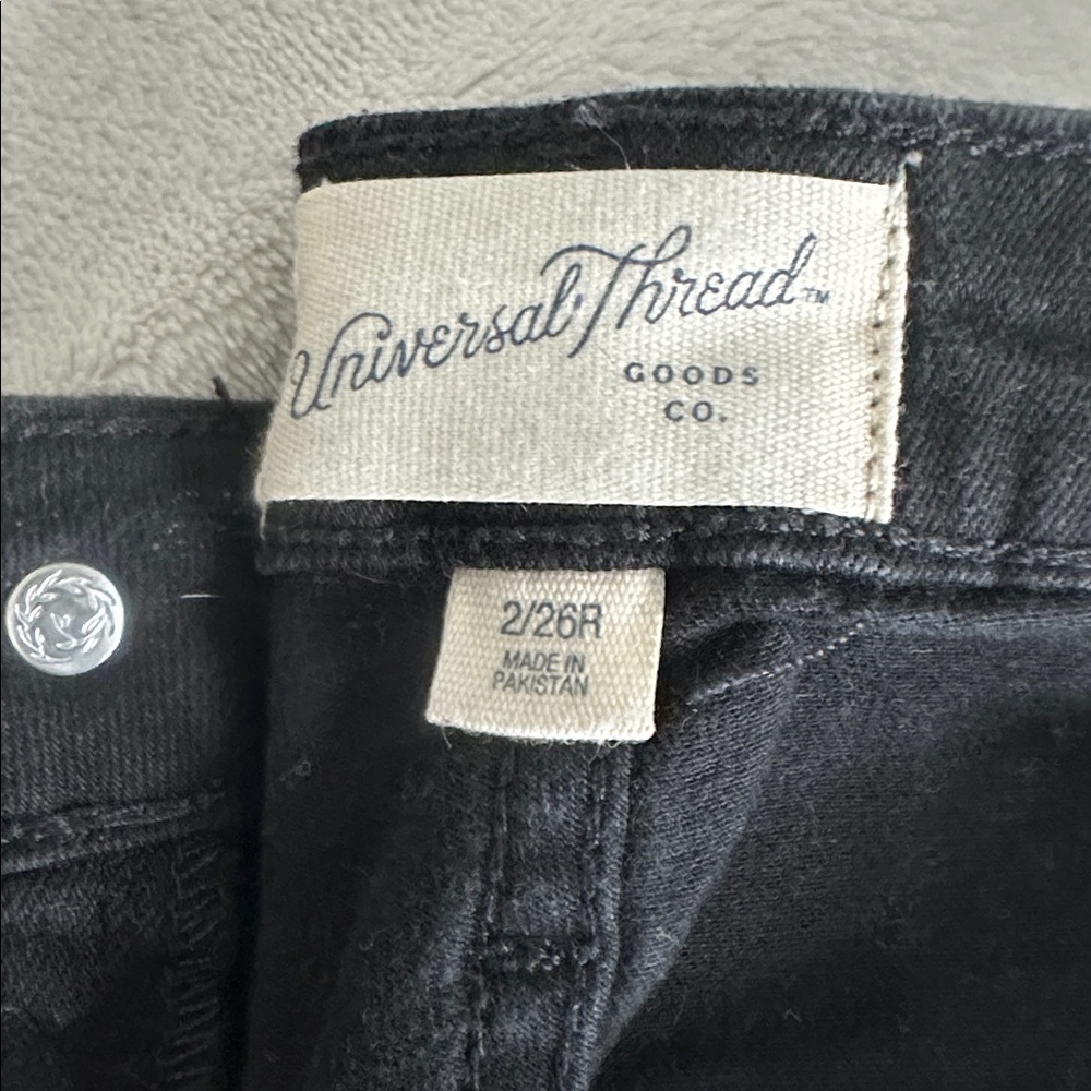 Universal Thread Charcoal Black Jeans - Picture 2 of 6
